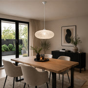 Eglo EU Campilo Thread and Plastic White Contemporary Pendant