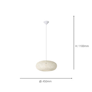 Eglo EU Campilo Thread and Plastic White Contemporary Pendant