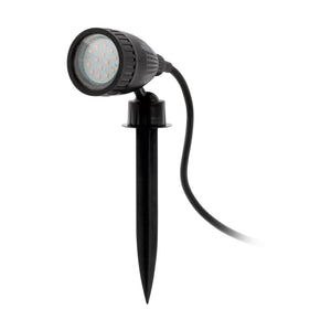 Eglo EU NEMA?1 Outdoor Ground Spike Light – Black Plastic, GU10 LED, Warm White, IP44 Garden Lighting