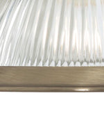 Searchlight Electric American Diner Wall Light - Antique Brass & Ribbed Glass 9341-1