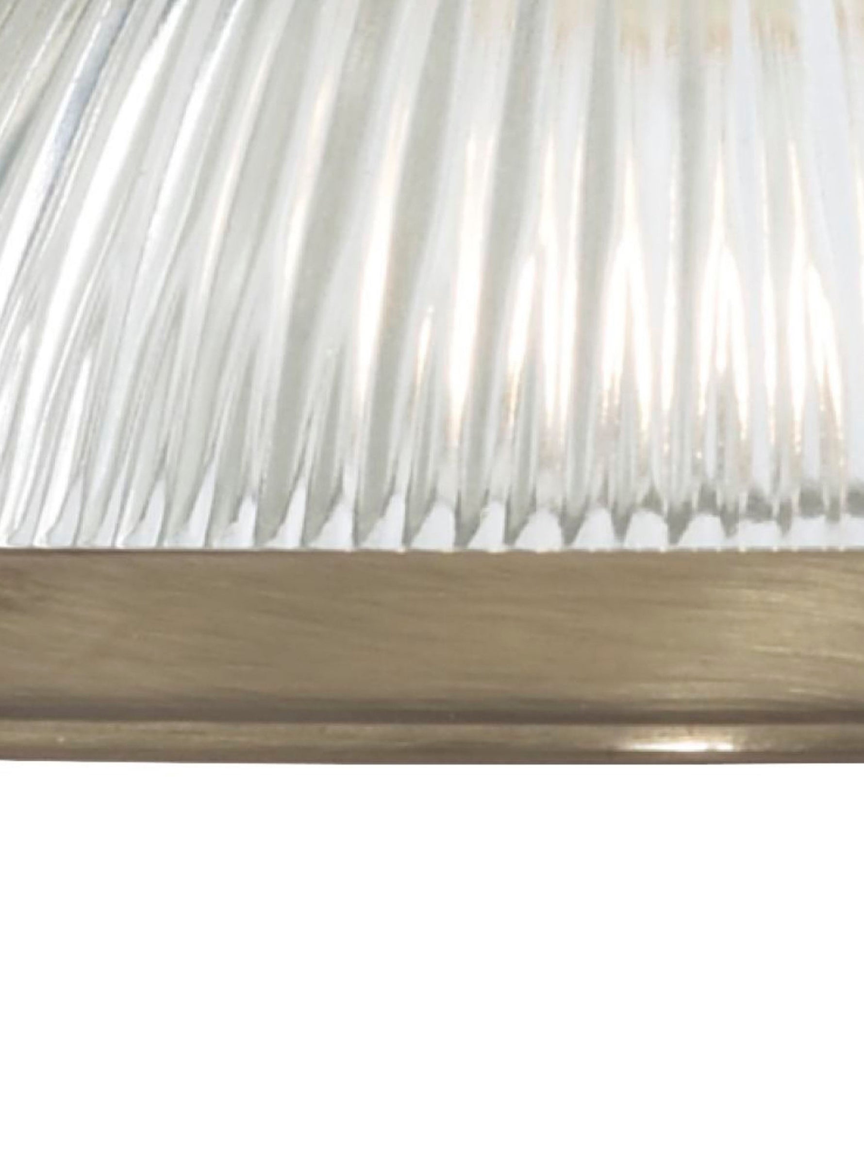 Searchlight Electric American Diner Wall Light - Antique Brass & Ribbed Glass 9341-1