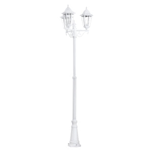 Eglo EU NAVEDO Outdoor Floor Lamp – White Lantern?Style Garden Light, E27, IP44