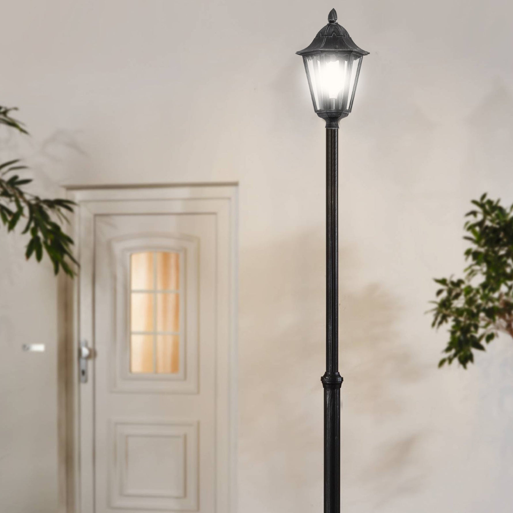 Eglo EU Donnini 1 Aluminium Plastic & White LED Outdoor Floor Light