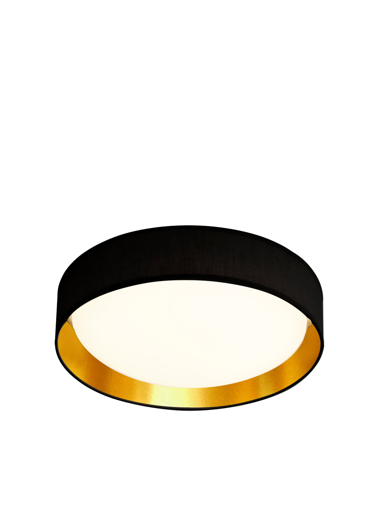 Gianna Flush - Black Fabric, Gold Inner & Acrylic Diffuser