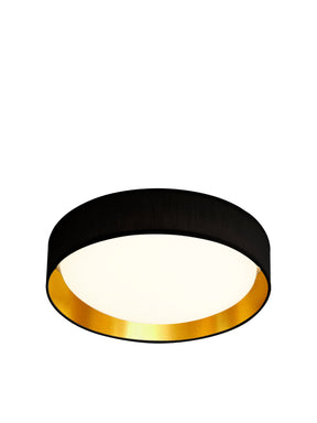Gianna Flush - Black Fabric, Gold Inner & Acrylic Diffuser