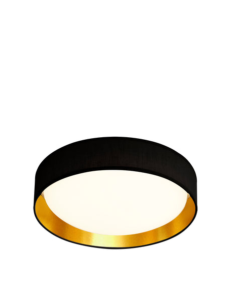 Gianna Flush - Black Fabric, Gold Inner & Acrylic Diffuser