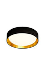Gianna Flush - Black Fabric, Gold Inner & Acrylic Diffuser