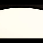 Searchlight Electric Gianna Flush - Black Fabric, Gold Inner & Acrylic Diffuser 9371-50BGO