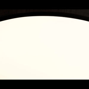 Searchlight Electric Gianna Flush - Black Fabric, Gold Inner & Acrylic Diffuser 9371-50BGO