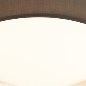 Searchlight Electric Gianna Flush - Grey Fabric & Acrylic Diffuser 9371-50GY