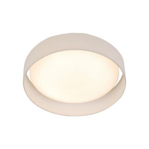 Gianna LED Flush Ceiling Light - Acrylic, & Fabric Shade