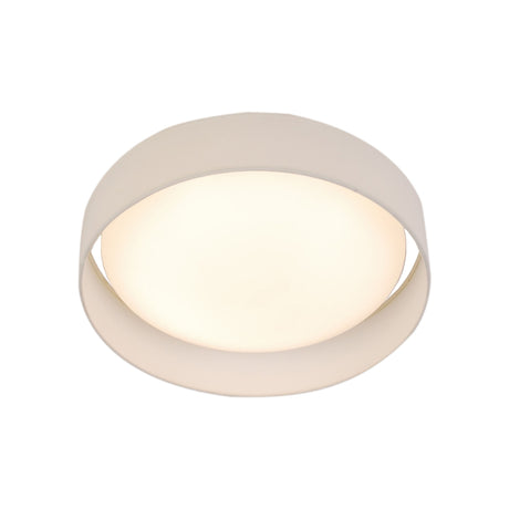 Gianna LED Flush Ceiling Light - Acrylic, & Fabric Shade