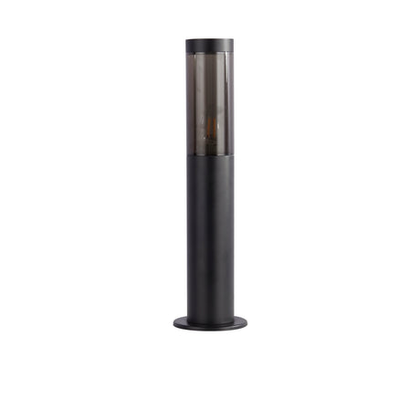 Searchlight Electric Batton Outdoor Post - Black Metal & Smoked Polycarbonate 93901-450BK