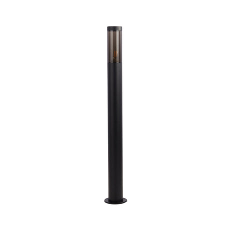 Searchlight Electric Batton Outdoor Post - Black Metal & Smoked Polycarbonate 93901-900BK