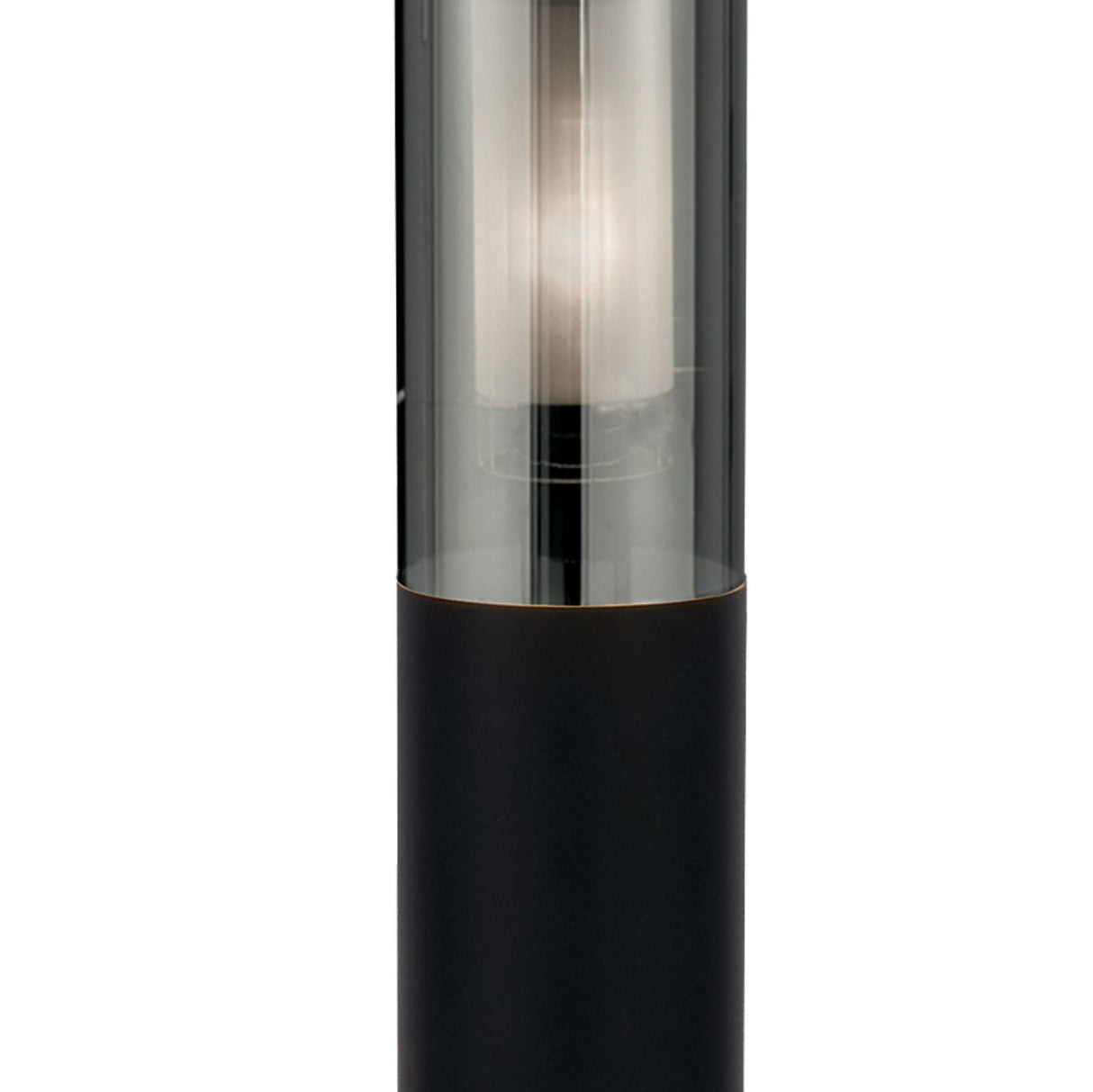 Searchlight Electric Batton Outdoor Post - Black Metal & Smoked Polycarbonate 93901-900BK