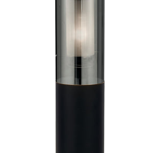 Searchlight Electric Batton Outdoor Post - Black Metal & Smoked Polycarbonate 93901-900BK