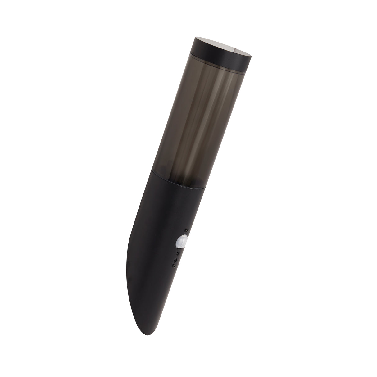 Searchlight Electric Batton Outdoor Wall Light-Black Metal & Smoked Polycarbonate 93901BK-PIR