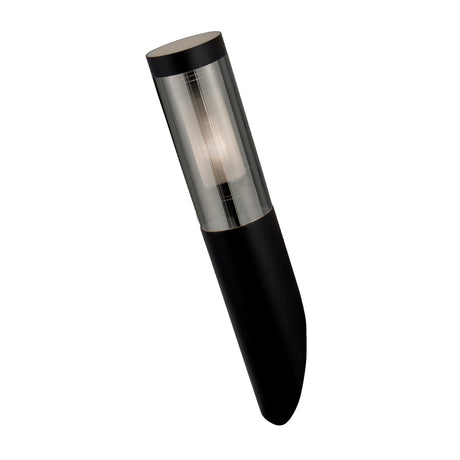 Batton Outdoor Wall Light-Black Metal & Smoked Polycarbonate