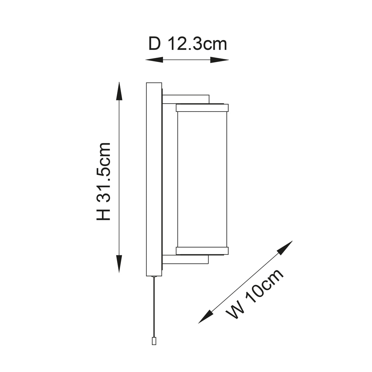 Endon Lighting Arlo & Ayla 53cm 125420 Arlo & Ayla 53cm Floor Light Fitting