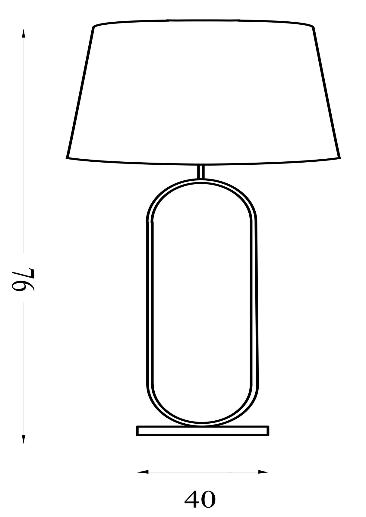 Searchlight Electric Modish Table Lamp - Matt Black Metal With Shade - Navy 94101AZ