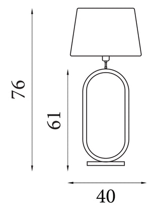 Searchlight Electric Modish Table Lamp - Bronze Metal with Emerald Shade 94102EM