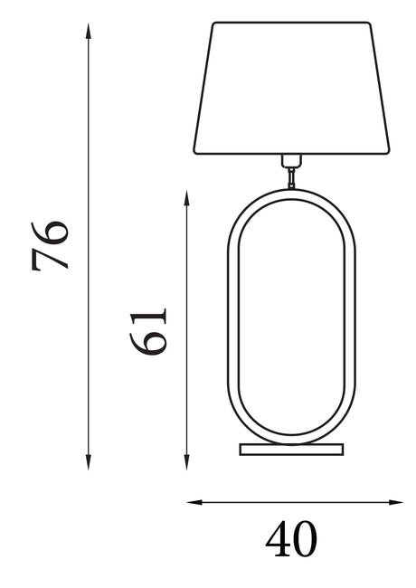 Searchlight Electric Modish Table Lamp - Bronze Metal with Natural Shade 94102NA