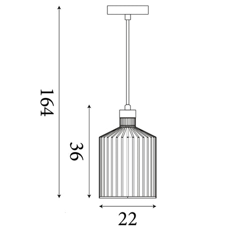 Searchlight Electric Bird Cage  Pendant  - Black & Satin Brass Metal 9413BK