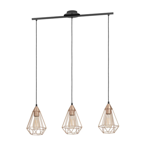 Eglo EU Tarbes 3 light Copper Pendant light