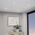 Eglo EU PENETO Recessed Ceiling Light – White Steel, Triple GU10 LED, Warm White, Indoor Downlight