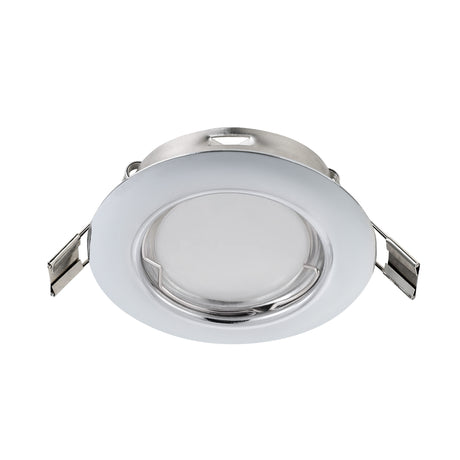 Eglo EU PENETO Recessed Ceiling Light – Chrome Steel, Triple GU10 LED, Warm White, Indoor Downlight