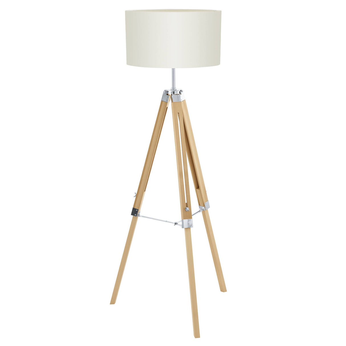 Eglo EU Lantada Floor Lamp Natural/Chrome/Beige 