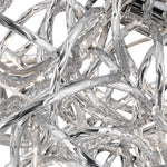 Searchlight Electric Scribble 6Lt LED Pendant - Chrome Diamond Cut Metal 9432