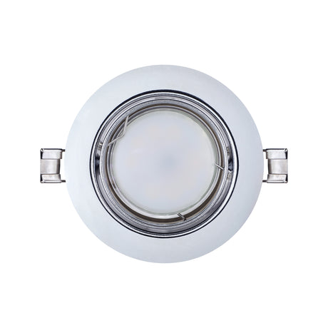 Eglo EU PENETO Recessed Ceiling Light – Chrome Steel, Triple GU10 LED, High Output Warm White Downlight