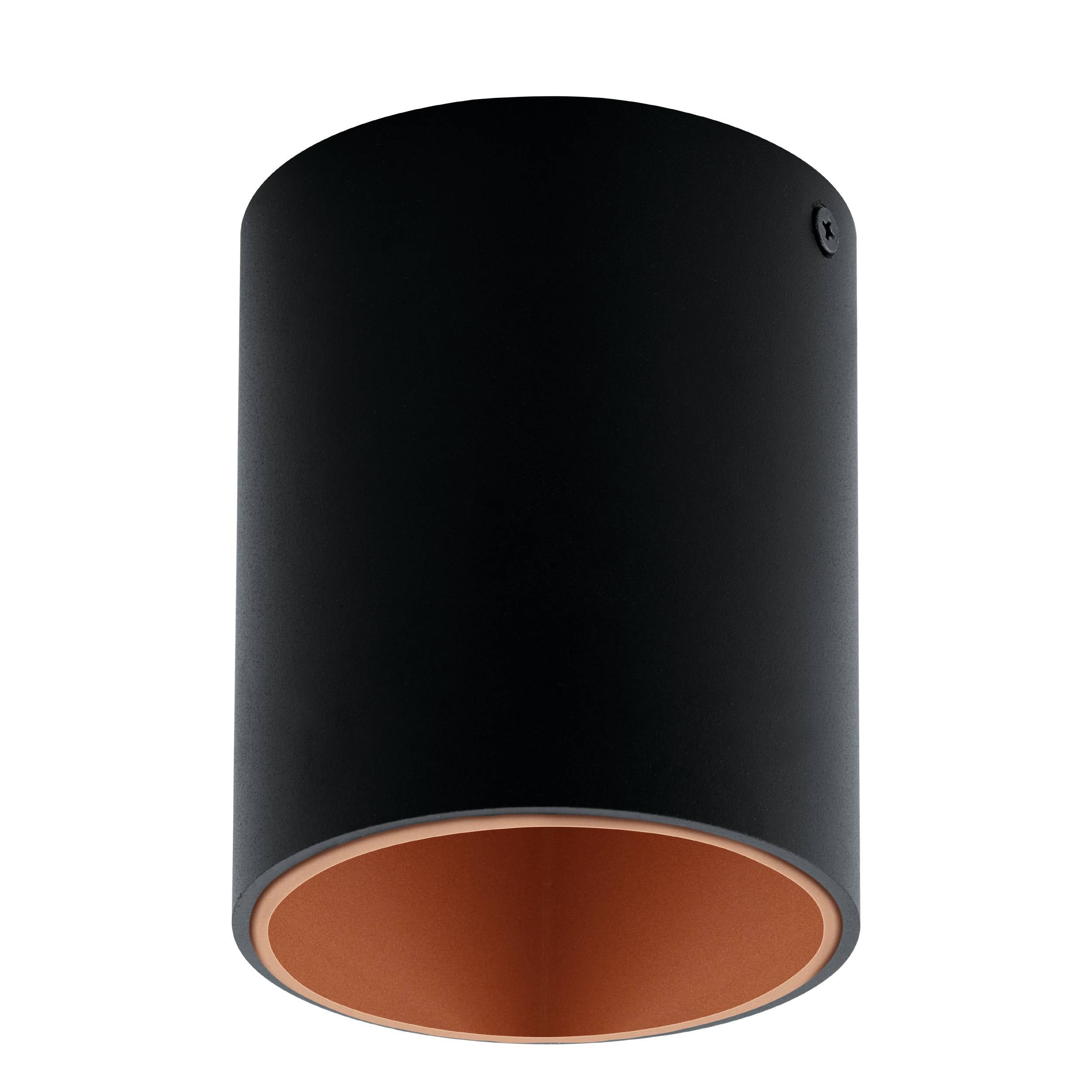 Eglo EU POLASSO Ceiling Light – Black & Gold, Integrated LED, Warm White, Compact Indoor Ceiling Lighting product image - Endon Lighting from First Light Direct with great prices and fast UK delivery