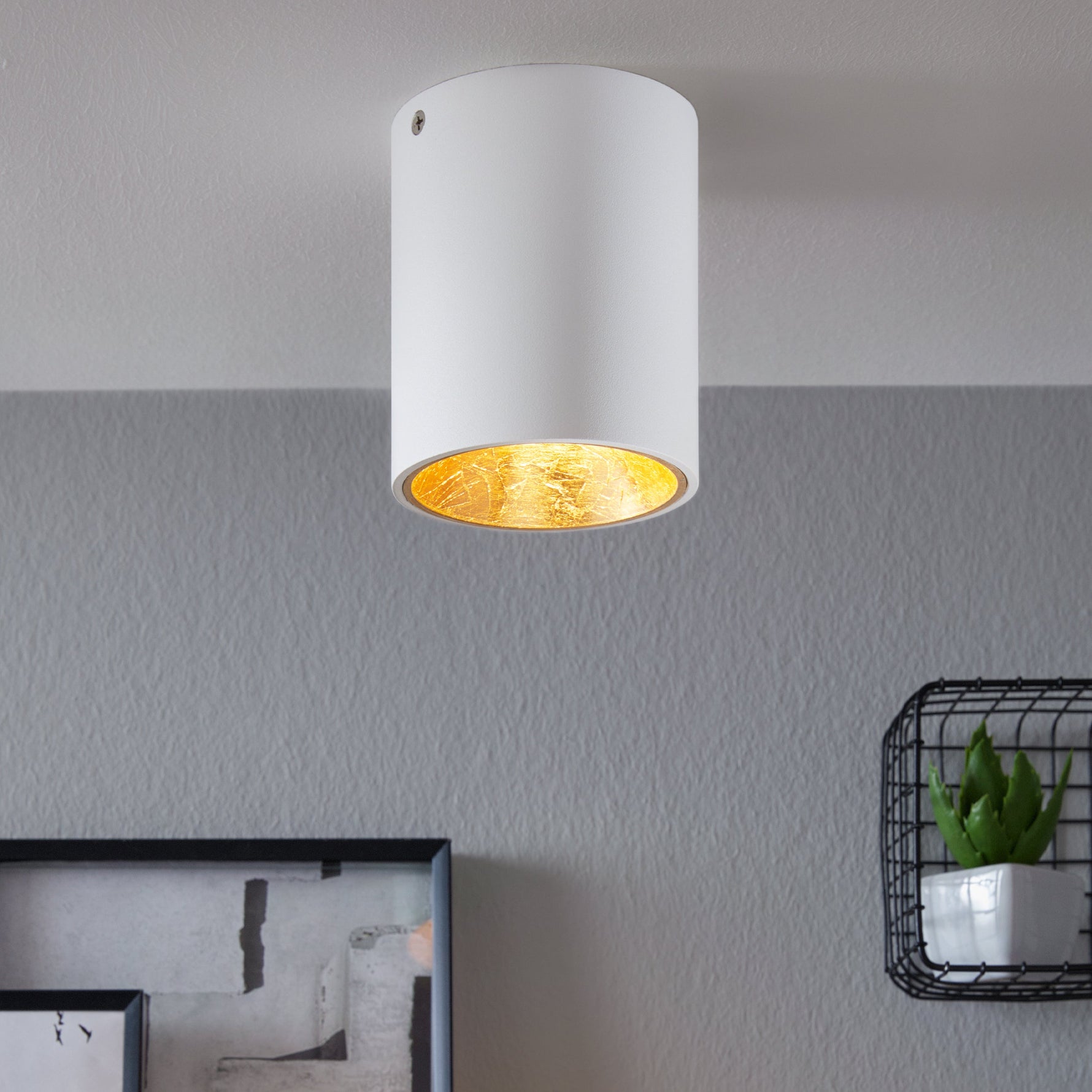 Eglo EU DONINNI?1 Outdoor LED Wall Light – White Aluminium, Integrated LED, Warm White, IP55 Exterior Lighting