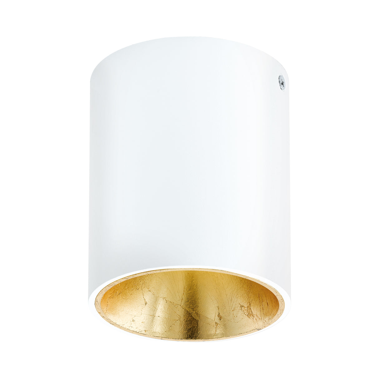 Eglo EU POLASSO Ceiling Light – White & Gold, Integrated LED, Warm White, Compact Indoor Ceiling Lighting
