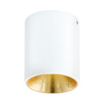 Eglo EU POLASSO Ceiling Light – White & Gold, Integrated LED, Warm White, Compact Indoor Ceiling Lighting product image - Endon Lighting from First Light Direct with great prices and fast UK delivery