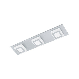 Eglo EU Masiano Aluminium & Plastic Silver LED 3-Light Ceiling Light