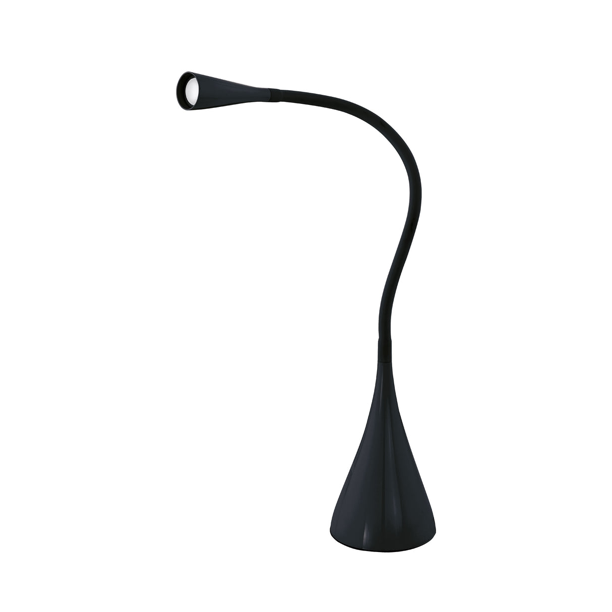 Eglo EU SNAPORA LED Table Lamp – Black Office Desk Light with Touch Dimmer, Warm White LED, Indoor Lighting