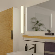 Eglo EU Calnova Satin Nickel & Glass Bathroom Wall Light