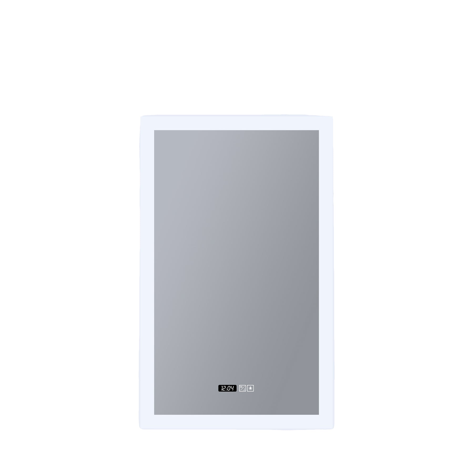 Rectangle Bathroom Mirror-Digital Clock,Demister Pad