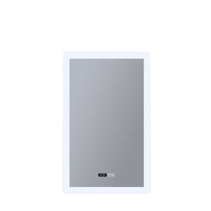 Rectangle Bathroom Mirror-Digital Clock,Demister Pad