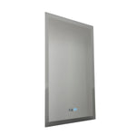 Searchlight Electric Rectangle Bathroom Mirror-Digital Clock,Demister Pad 94721