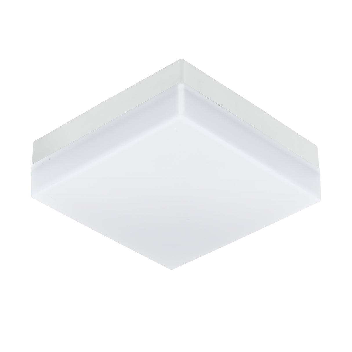 Eglo EU SONELLA Outdoor LED Wall / Ceiling Light – White Plastic, Warm White, Indoor & Outdoor Lighting