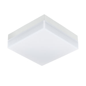 Eglo EU SONELLA Outdoor LED Wall / Ceiling Light – White Plastic, Warm White, Indoor & Outdoor Lighting