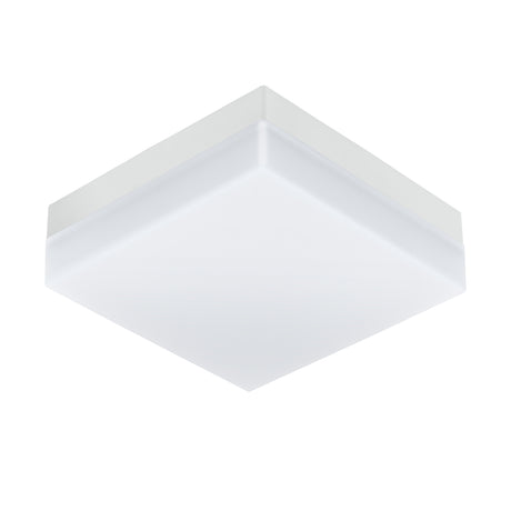 Eglo EU SONELLA Outdoor LED Wall / Ceiling Light – White Plastic, Warm White, Indoor & Outdoor Lighting