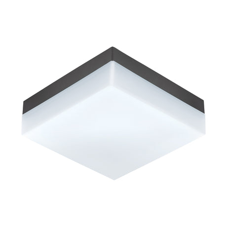 Eglo EU SONELLA Outdoor LED Wall / Ceiling Light – Anthracite Plastic, Warm White, Indoor & Outdoor Lighting