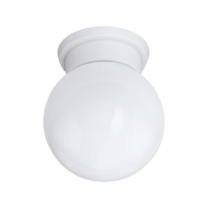Eglo EU DURELO Ceiling Light – White Plastic & Glass, E27, Compact Indoor Ceiling Lighting