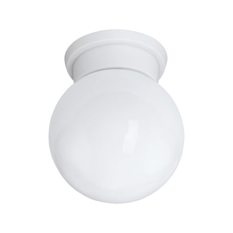 Eglo EU DURELO Ceiling Light – White Plastic & Glass, E27, Compact Indoor Ceiling Lighting