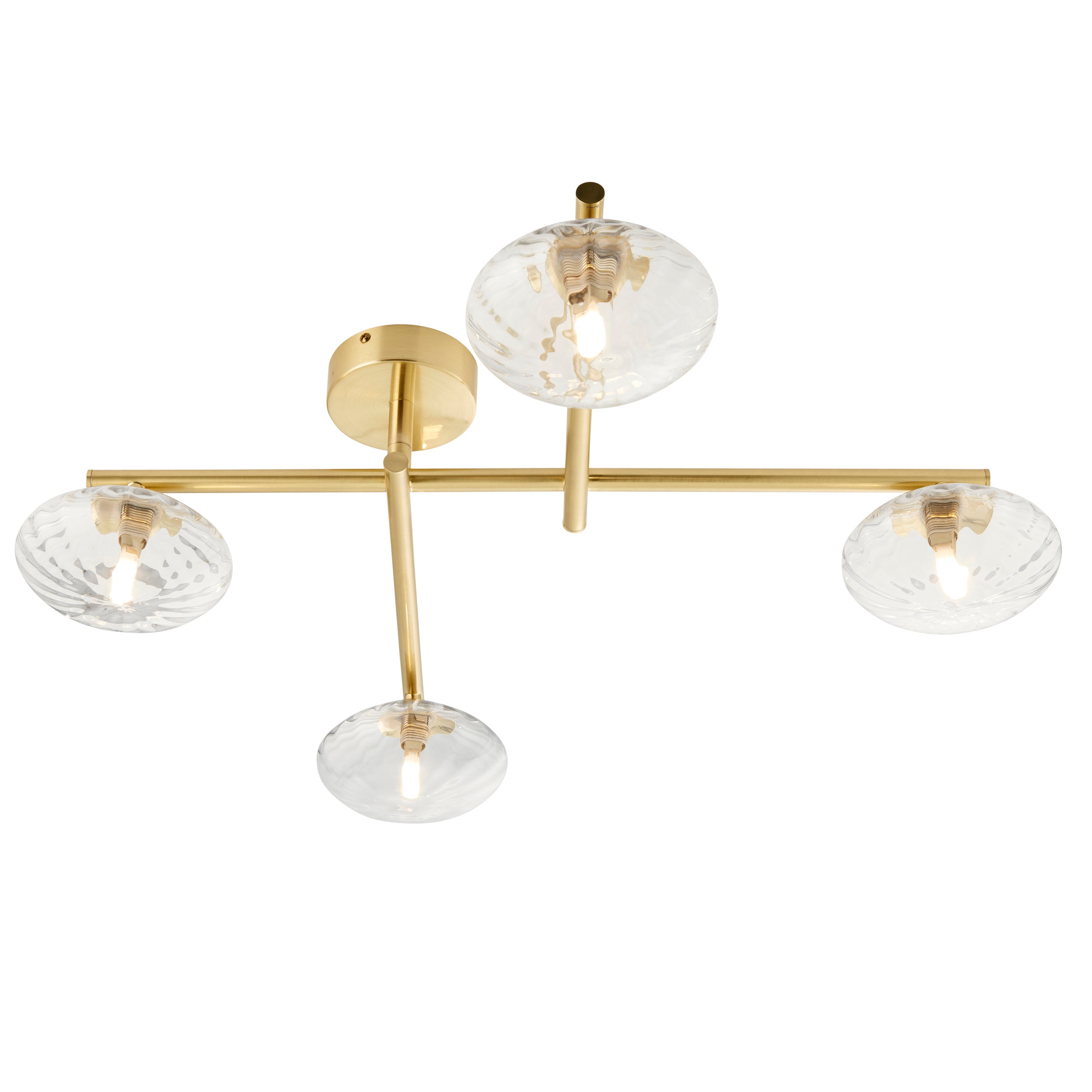 Endon Lighting Mobias 95009 Mobias 4lt semi Flush Light Fitting